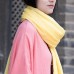 Style Organic Simple Pure Color Cotton Linen Scarf