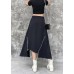 Irregular skirt female summer a-line skirt in the long section of large size elastic waist wild casual skirt